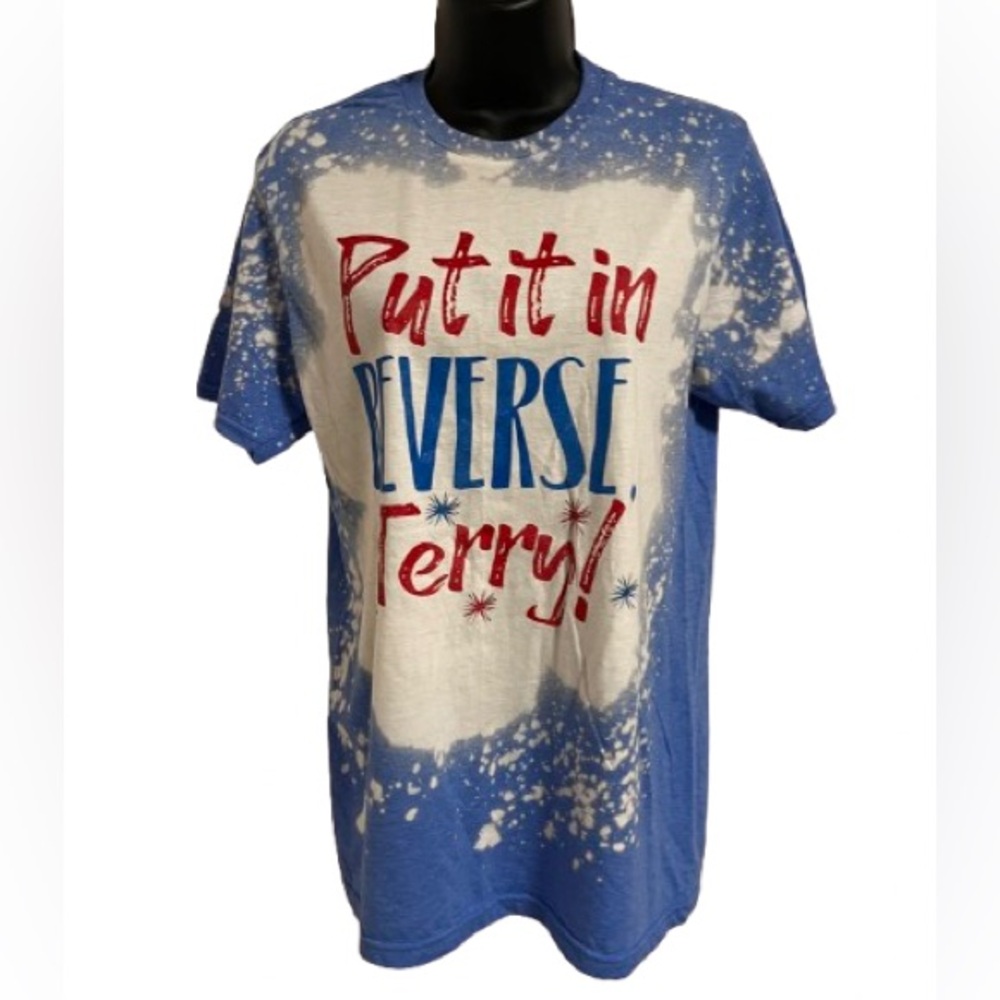 4th of July Patriotic Fireworks T-Shirt Funny - put it in reverse Terry